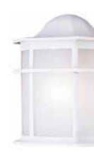 White Outdoor Wall Light