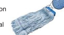 4-Ply Cotton Blend Loop Mops 5" Wide Mesh Band