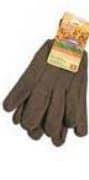Cotton Brown Jersey Gloves