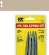 4 Pc. Nail & Center Punch Set