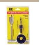 3 Pc. Lock Installation Kits - For Wood Doors Only
