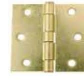 Solid Brass Square Hinge Light Duty