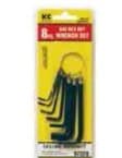 S.A.E. Hex Wrench Sets - 8 Pc. Short Arm