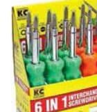6-in-1 Interchangeable Screwdriver Display
