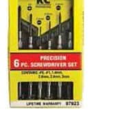 6 pc. Jewelers Screwdriver Set