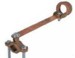 Bronze Ground Clamps For Rigid Conduit With Flexible Copper Strap