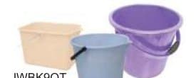 All Purpose Plastic Pails Assorted Pastel Colors