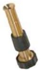 5" Brass Hose Nozzle w/ Rubber Grip