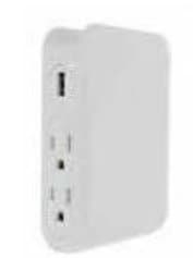 USB Power Strips & Wall Taps - 4 Outlet / 2 USB Space Saver w/ Surge Protector