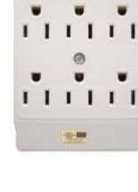 Outlet Wall Taps - 6 Outlet Grounding Adapter