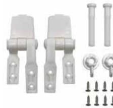 Toilet Seat Parts - Plastic Seat Hinges