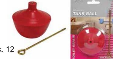 Flush Valves & Repair - Universal Rubber Tank Ball