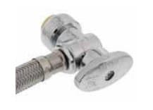 Push-On Faucet Connector w/ Angle Valve