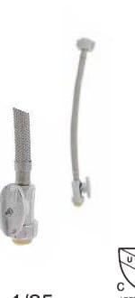Push-On Toilet Connector w/ Straight Valve