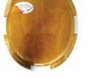 Oak Wood Seats - Round Seat-Metal Hinge