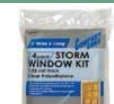 Storm Window Kits w/ Edge Stiffeners & Nails