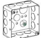 4" Square (4S) Deep Boxes Drawn 2-1/8" Deep