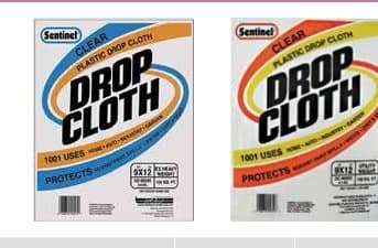 Smooth Translucent Drop Cloths Flat Pack