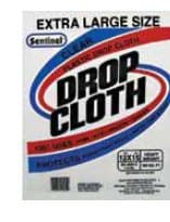 Smooth Extra Large Sizes Drop Cloth Flat Pack