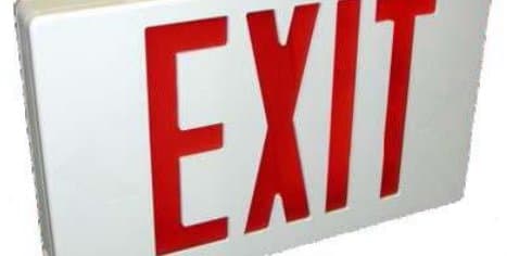 AC Only LED Exit Sign