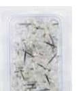40 pc. Clear Push Pins