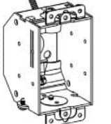 Gangable Switch Boxes, 2-1/4 in Deep with NM Clamps through Beveled Corners