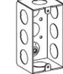 Handy Boxes and Extension Rings, Welded 1-7/8 in Deep