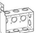 Masonry Boxes with Device Ears, 2-1/2 in Deep