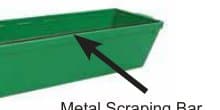 12" Long Plastic Mud Pan