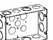 Multigang Switch Boxes, 2-1/5 in Deep & Low Voltage Partition