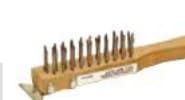 Stainless Steel Beavertail Handle Wire Brush w/ Beveled Scraper
