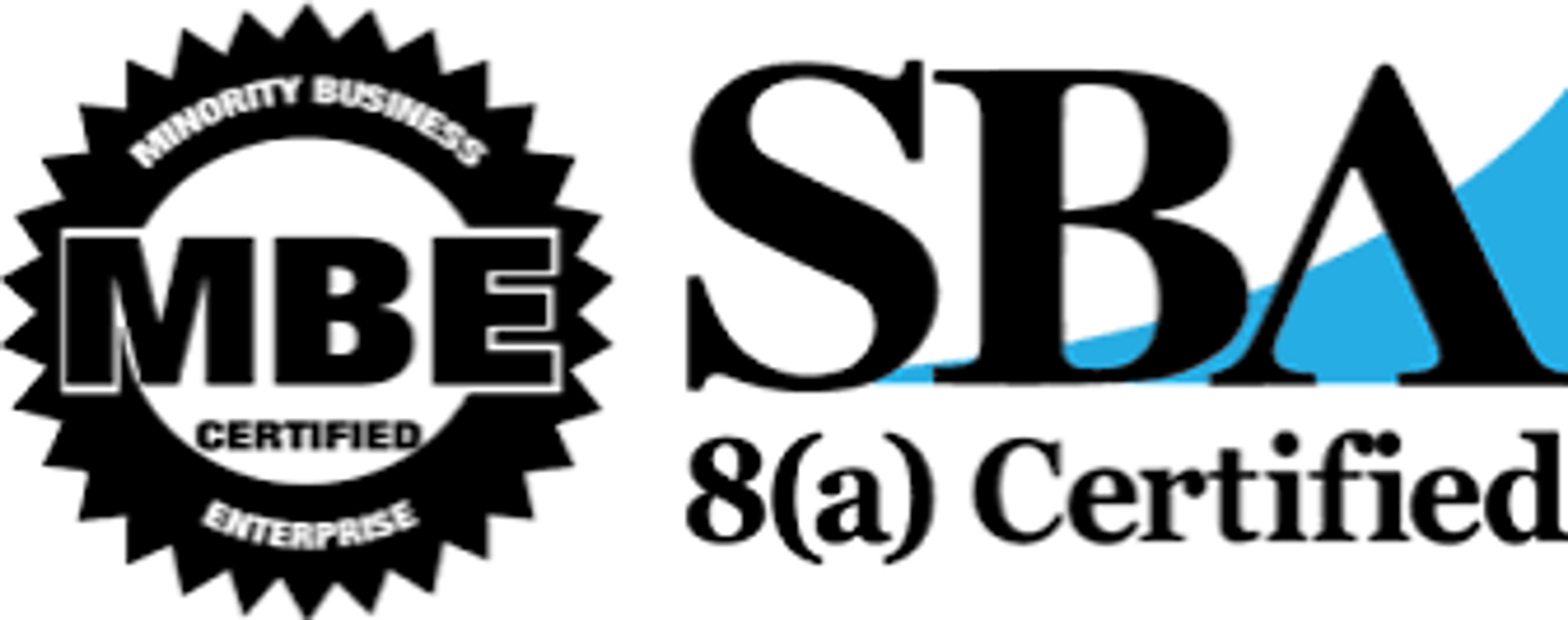 Minority Business Enterprise (MBE) Certified · SBA 8(a) Certified